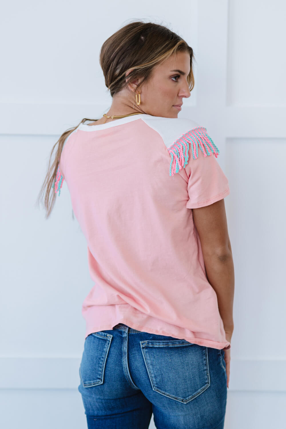 Saddle Up Fringe Detail Tee