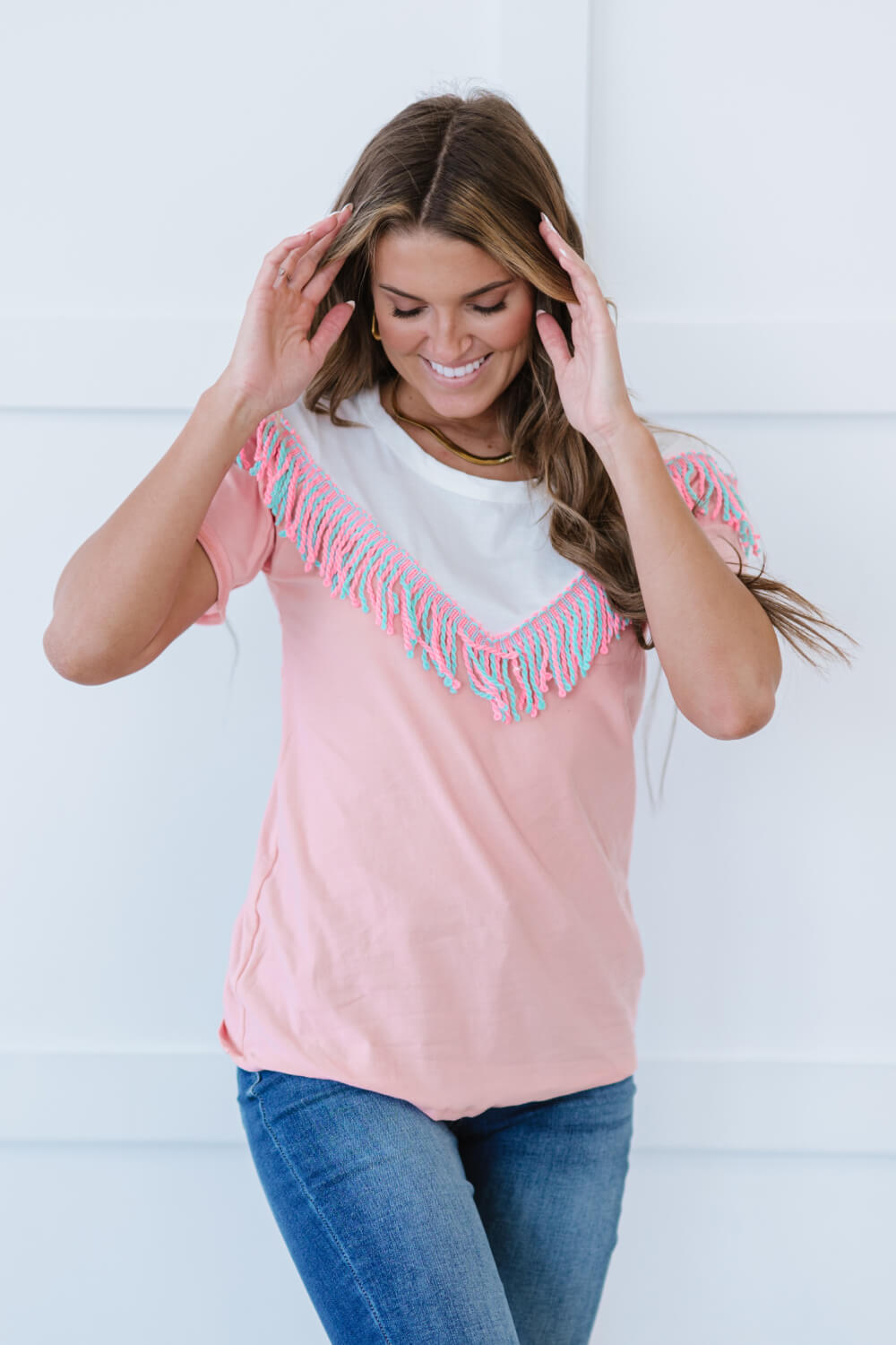 Saddle Up Fringe Detail Tee