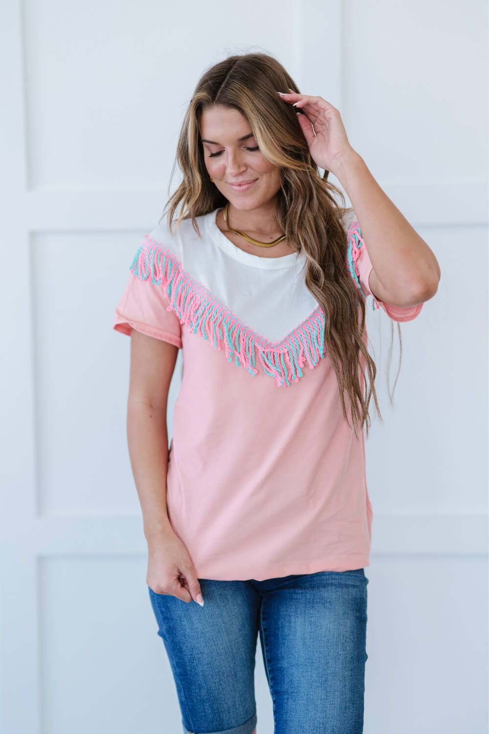 Saddle Up Fringe Detail Tee